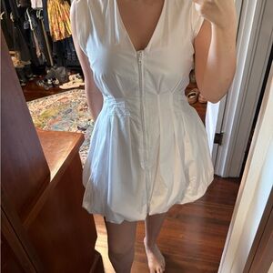Steve Madden White V-Neck Dress